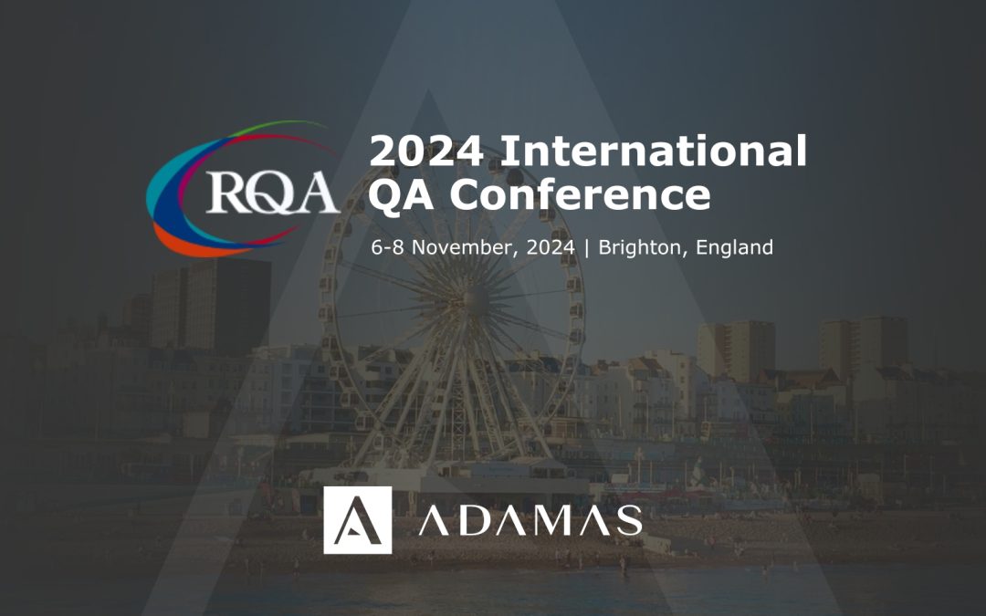 Come and meet ADAMAS Consulting at the RQA International QA Conference, Brighton